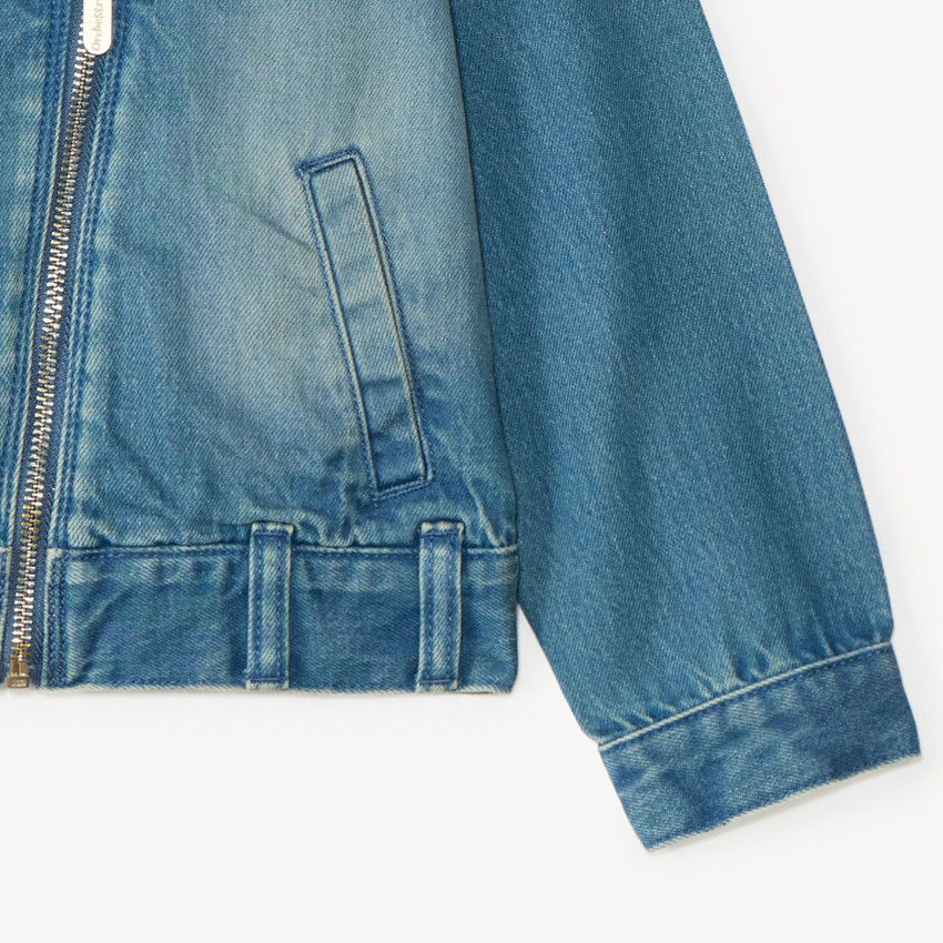 Chaqueta de tela vaquera perfecta lisa para niña 