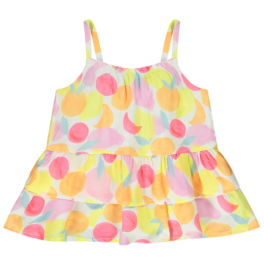Tunique volantée imprimé fruits pour fille 