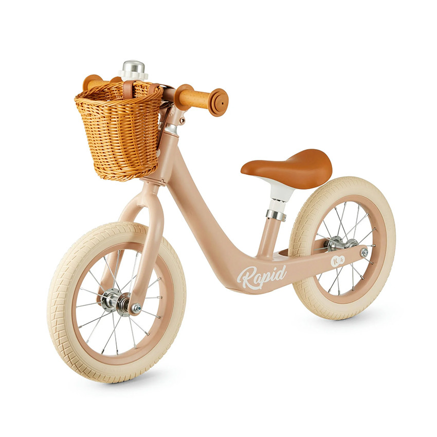 Bicicleta sin pedales con cesta Rapid 2 rosa 