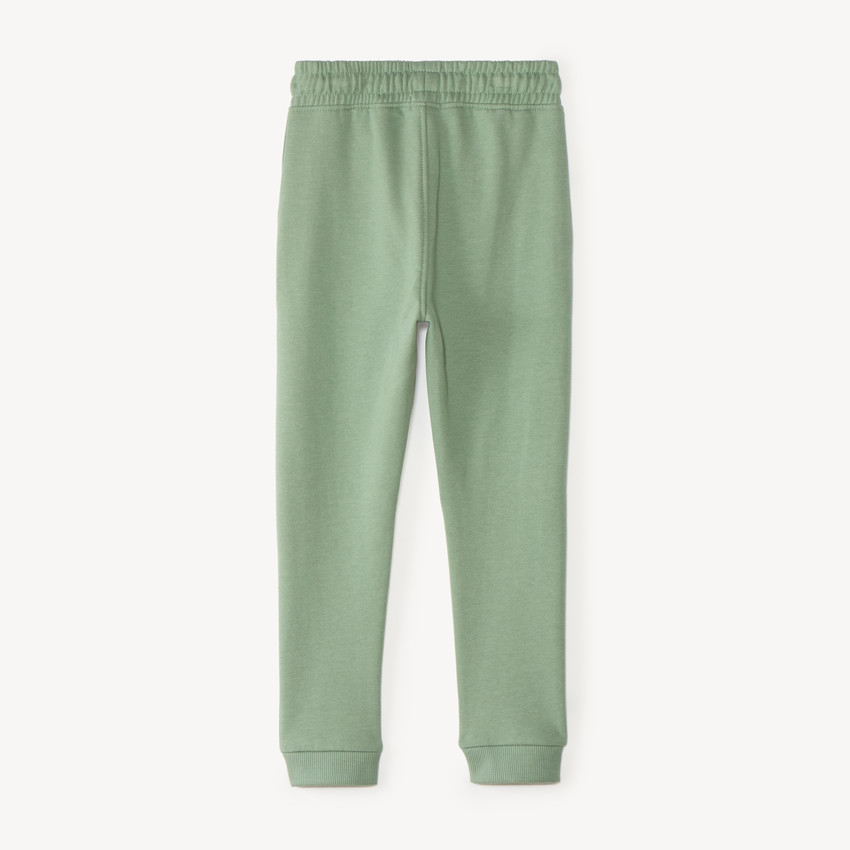 Pantalón de chándal niña de felpa lisa 