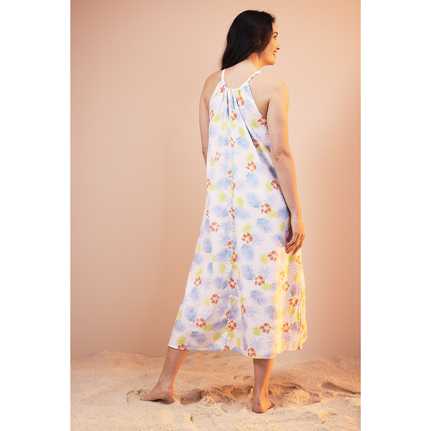Vestido largo estampado exótico para mujer  Additional Vestido largo estampado exótico para mujer