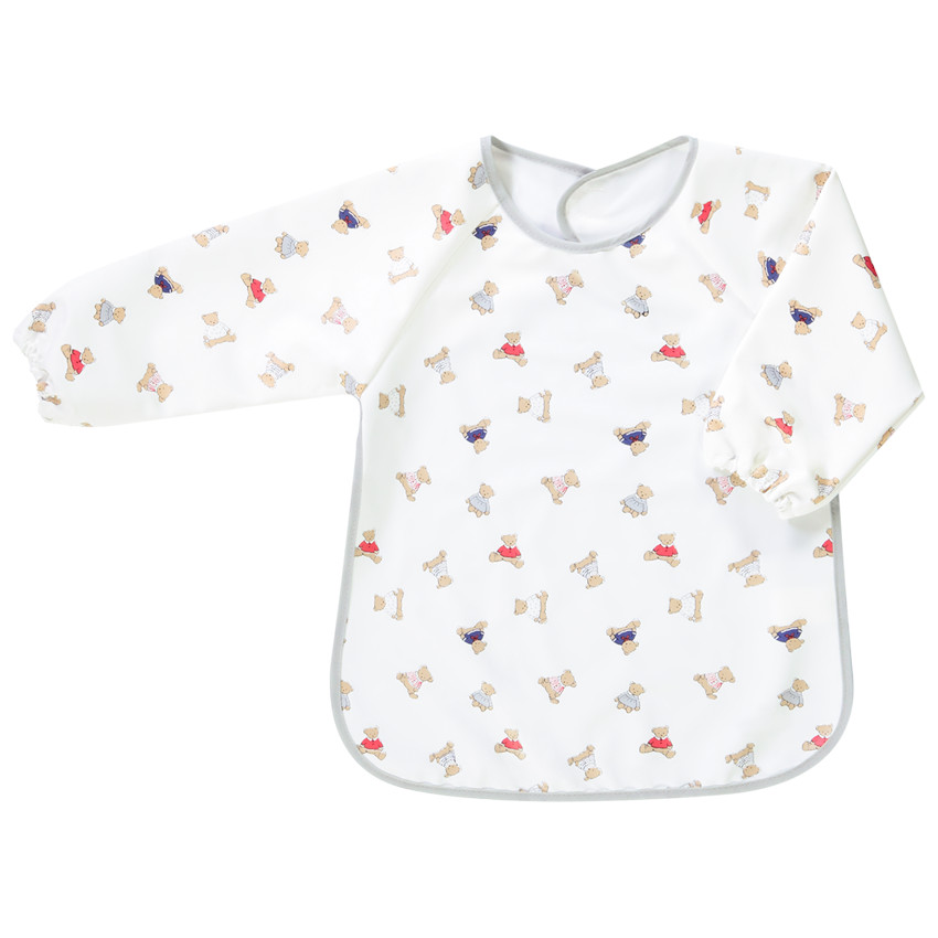 Babero tipo delantal de manga larga con cierre de velcro  Additional Babero tipo delantal de manga larga con cierre de velcro