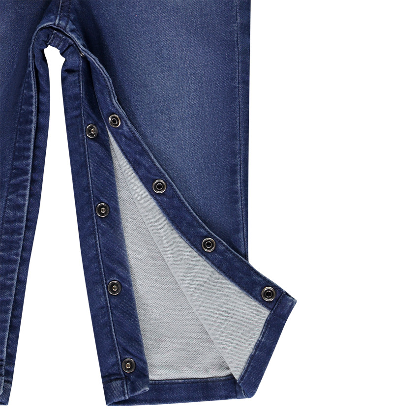 Pelele largo efecto denim para bebé niño 