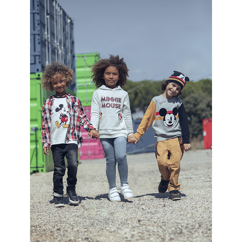 Pantalones vaqueros slim negros efecto lavado para niño 