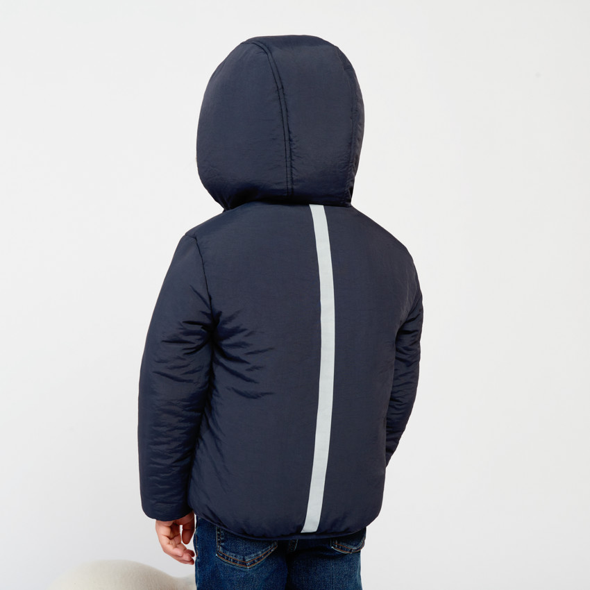 Cortavientos reversible reflectante para niño 