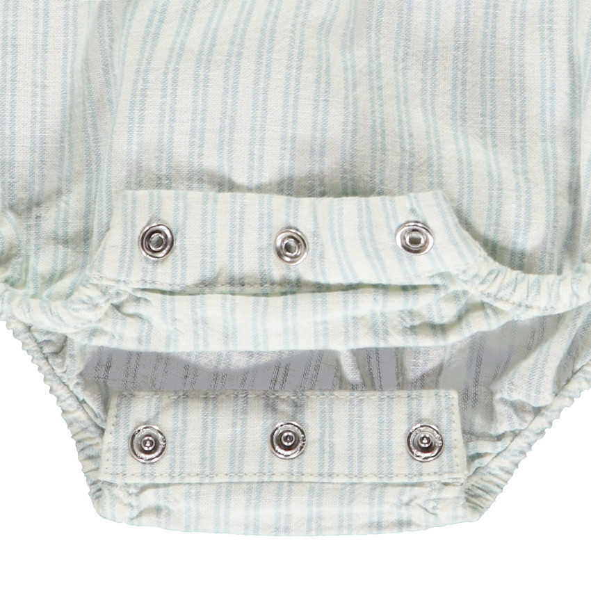 Conjunto de 2 piezas con pelele a rayas para bebé niño 