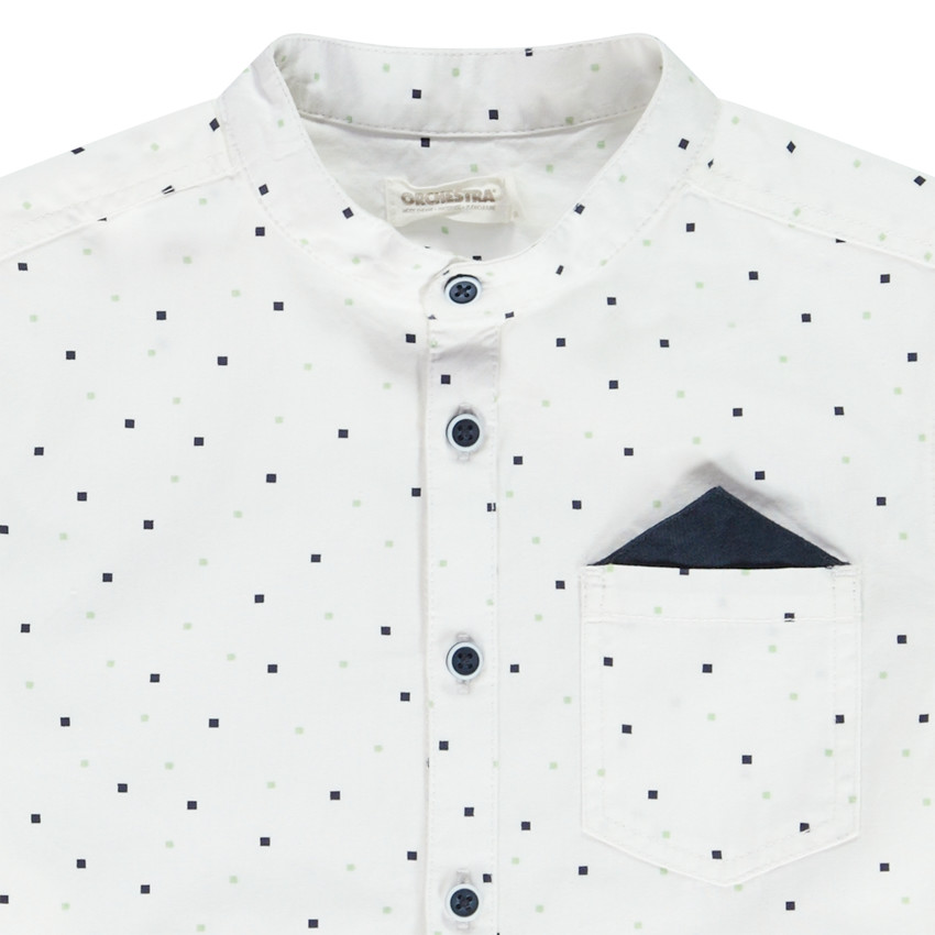 Camisa de manga corta estampada con pañuelo para niño  Additional Camisa de manga corta estampada con pañuelo para niño