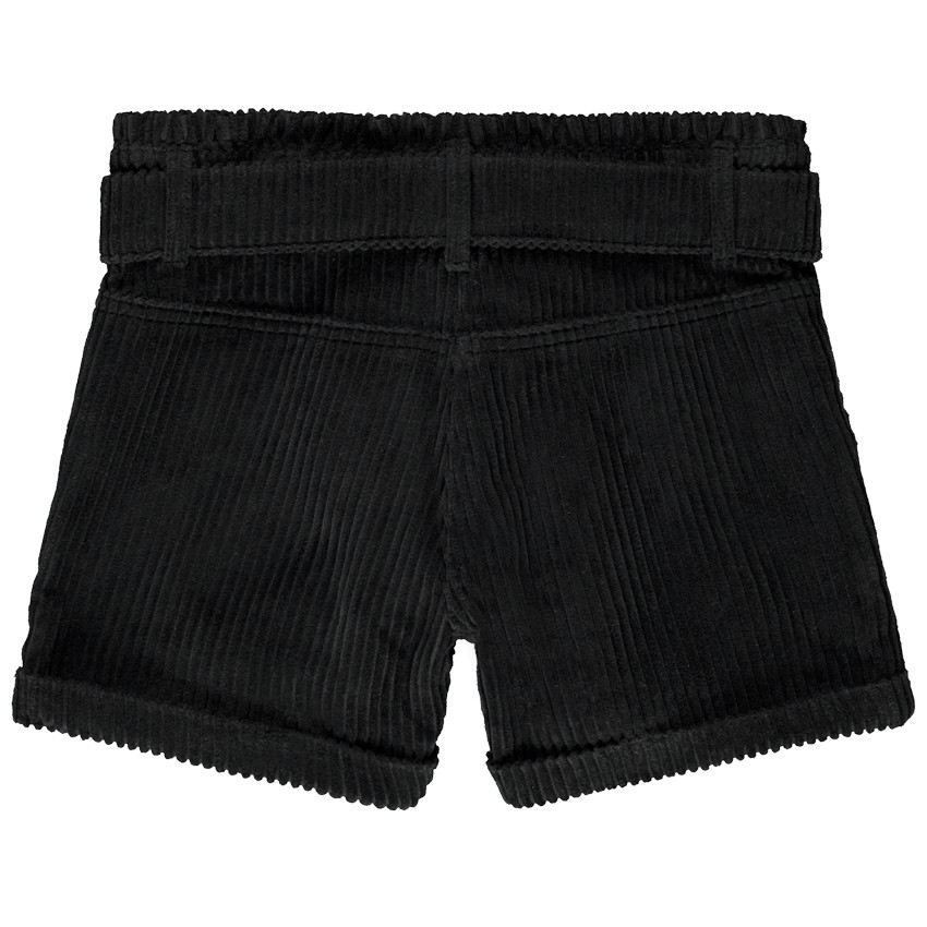 Short de pana con cinturón anudado desmontable niña 