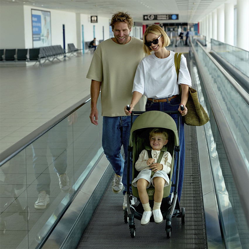 Silla de paseo ultracompacta Libelle chasis taupe asiento almond beige 