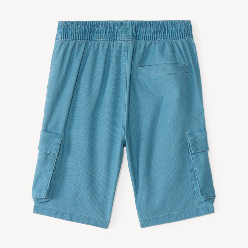Bermudas estilo cargo lisos para niño 