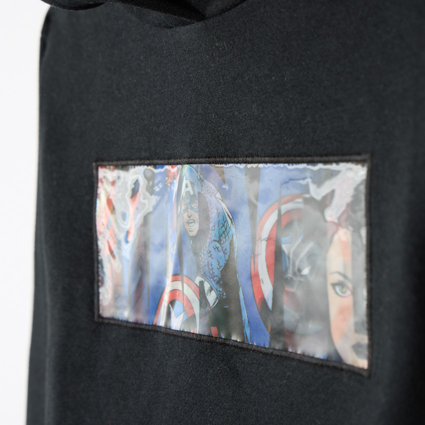 Sweat molleton à capuche et print Marvel pour garçon  