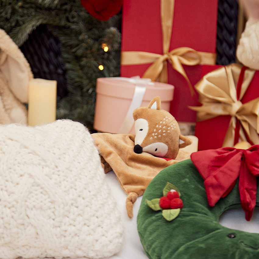 Doudou de terciopelo renard para bebé niño 