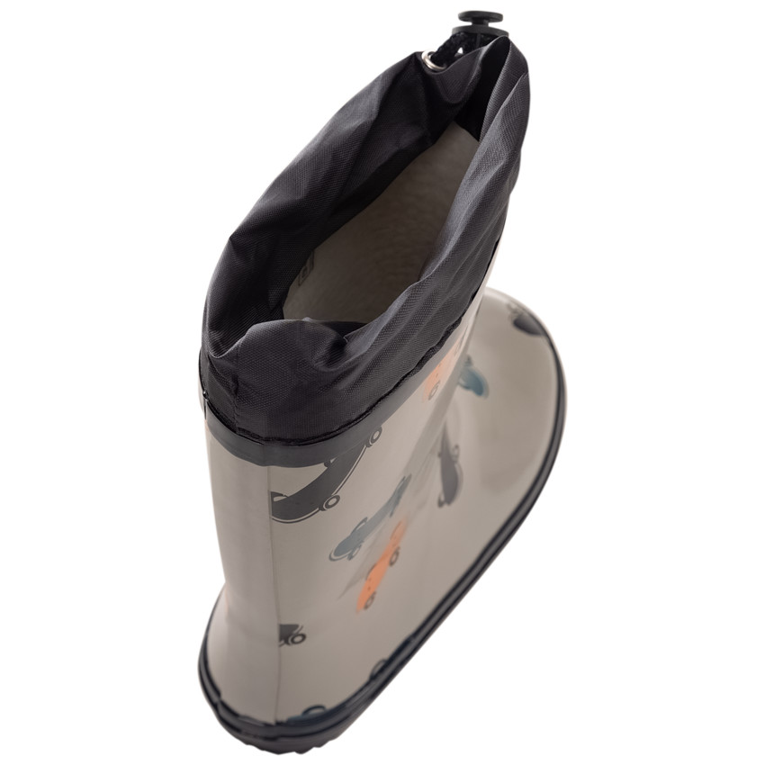 Botas de lluvia con cuello impermeable estampado de skates para bebé niño 