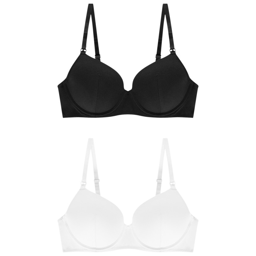 Pack de 2 sujetadores de lactancia de algodón 