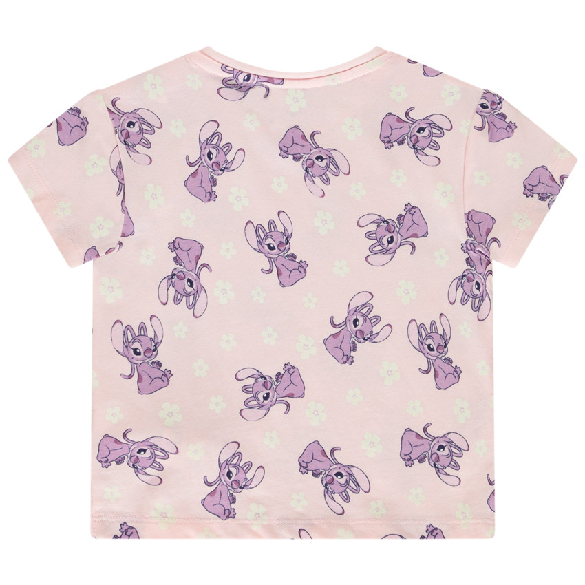 Camiseta de manga corta estampada de Angel Disney para niña. 