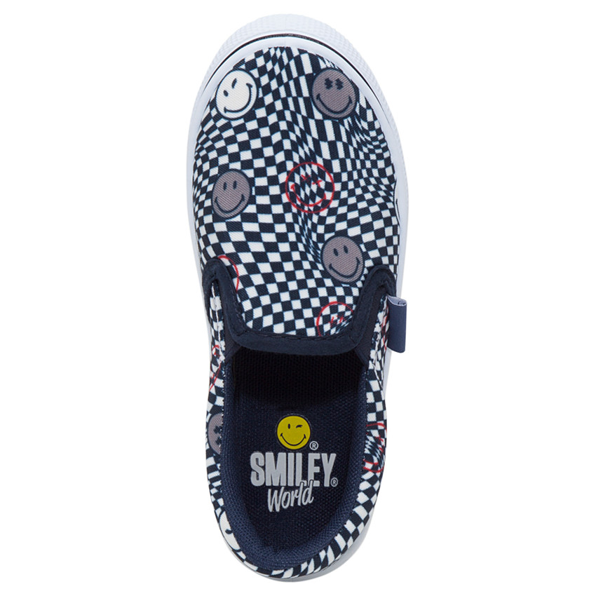 Zapatillas bajas de tela estilo slippers Smiley  