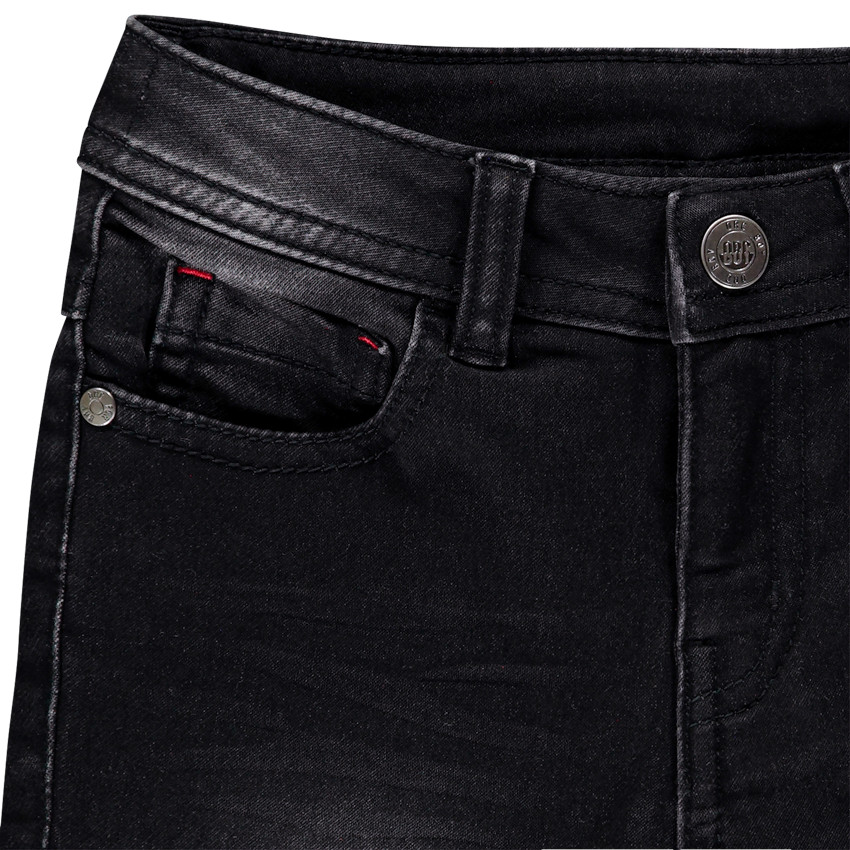 Pantalones vaqueros slim negros efecto lavado para niño 