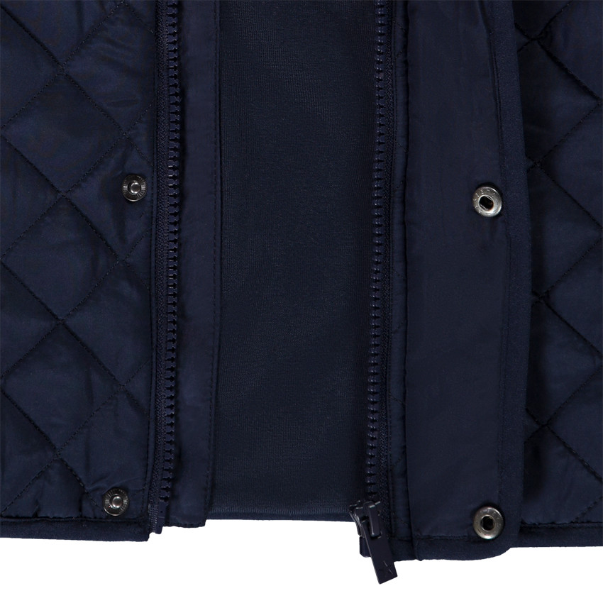 Chaqueta acolchada impermeable con forro de jersey para bebé niño 