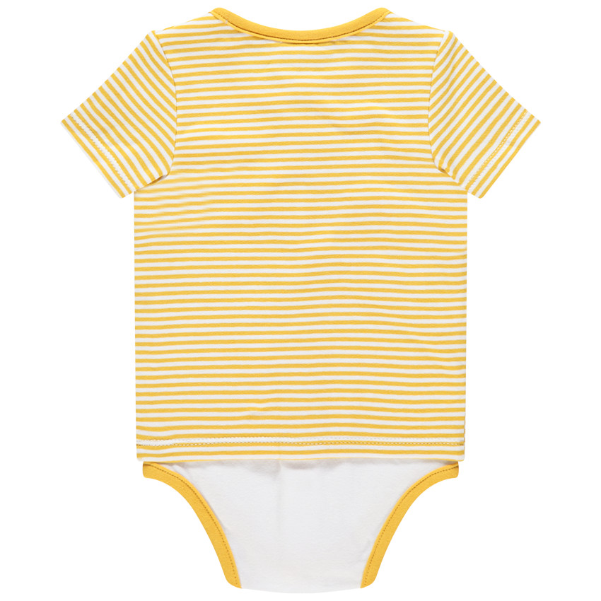 Body manches courtes rayé print tigre 