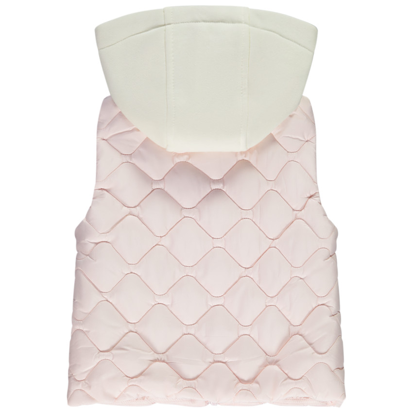 Doudoune sin mangas acolchada con capucha para niña 