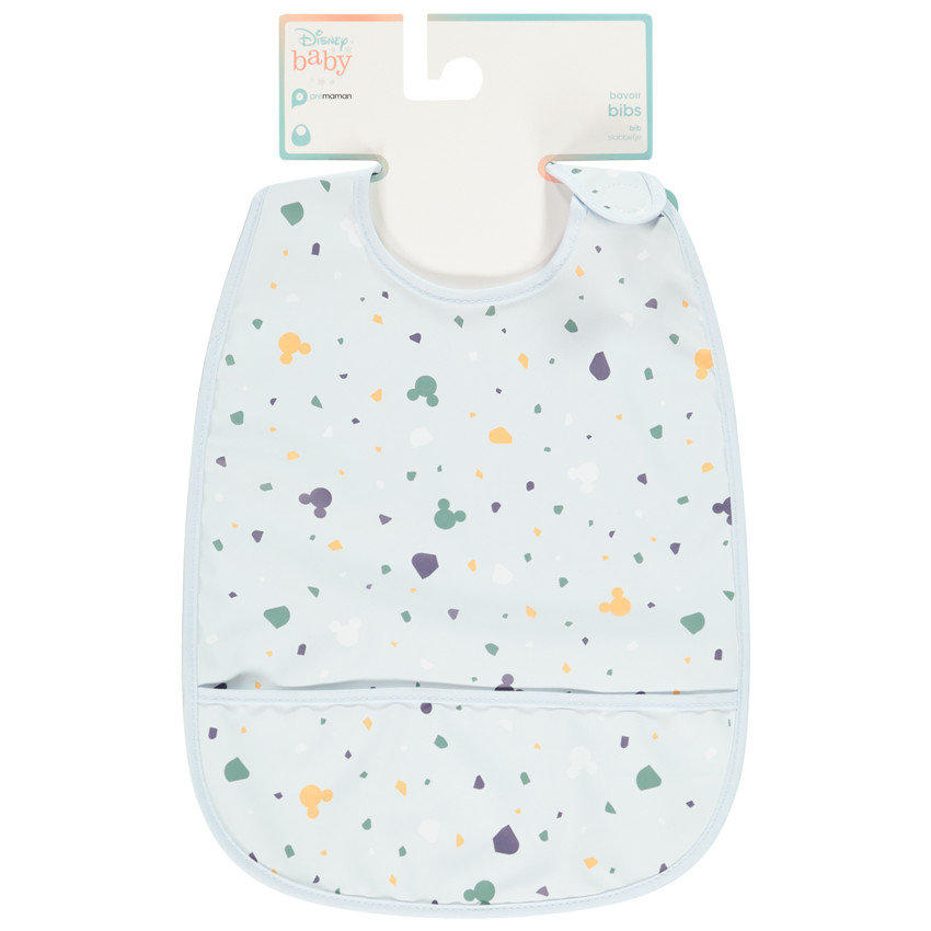 Babero plastificado con cierre de velcro Mickey Disney 