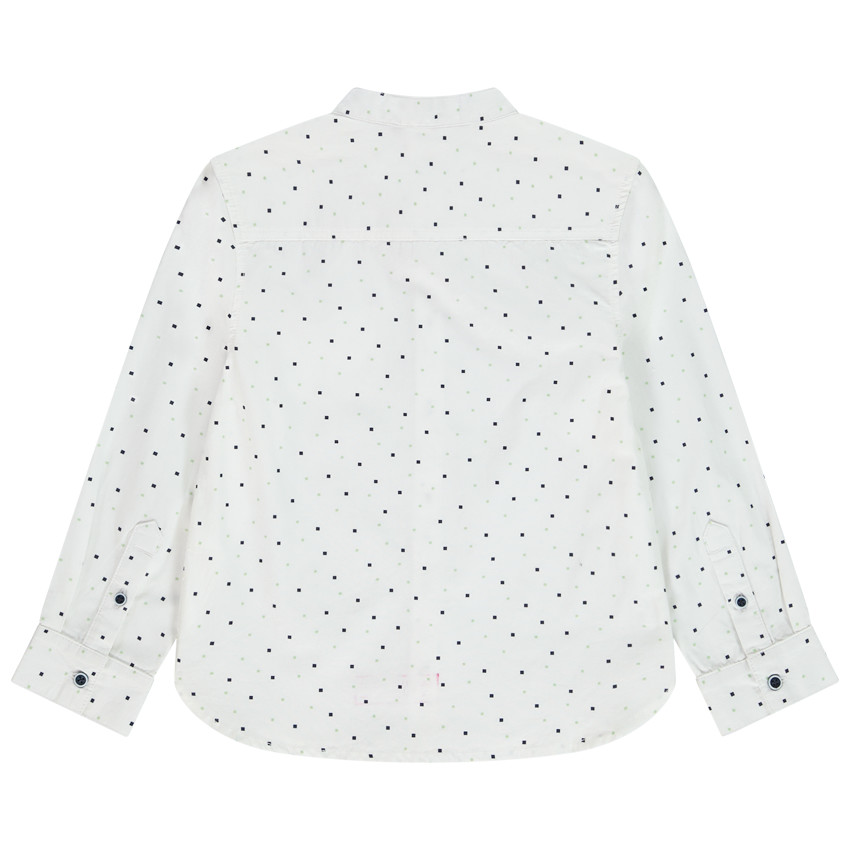 Camisa de manga larga estampada con falso pañuelo para niño 