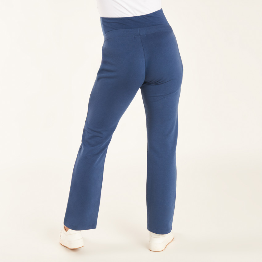 Pantalón de chándal de felpa lisa para mujer 