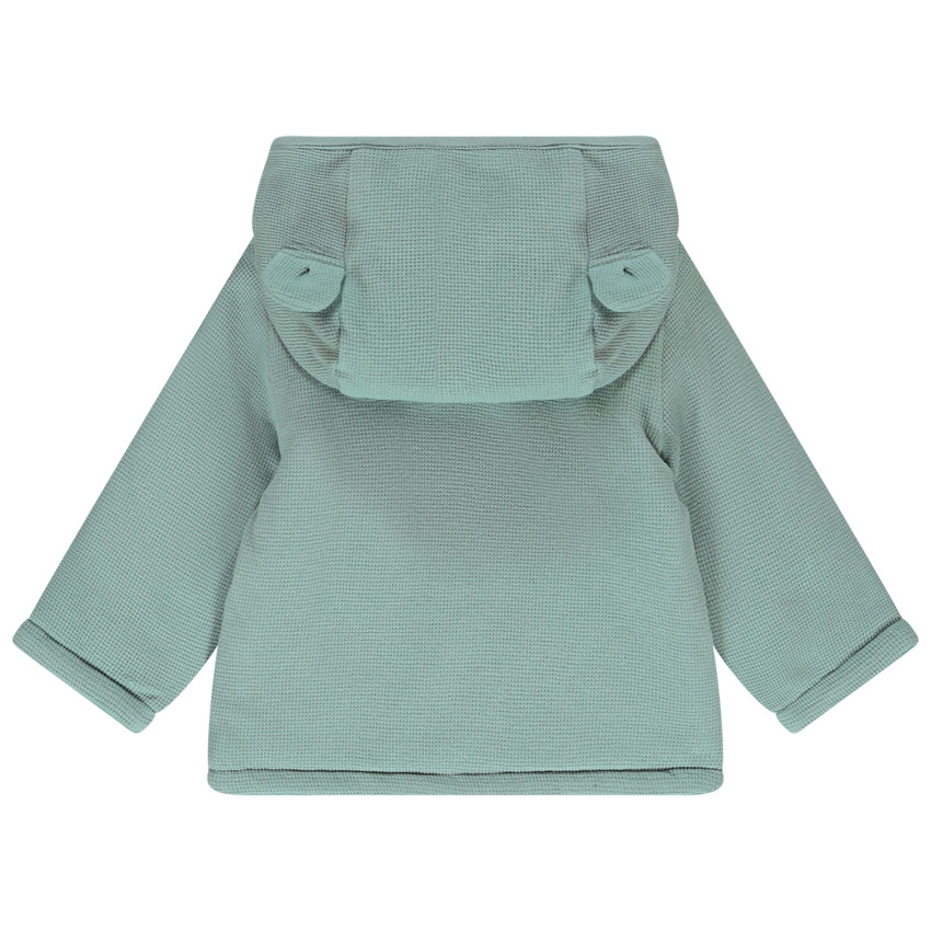 Gilet en maille nid d'abeille avec doublure en velours pour bébé garçon 