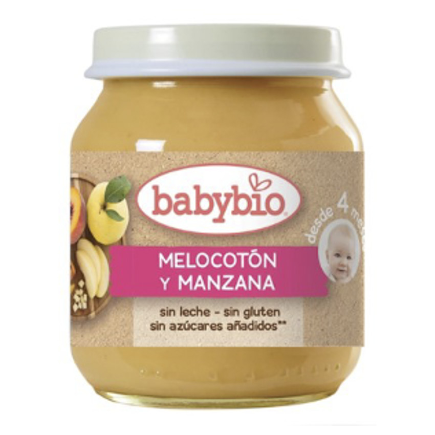 Babybio Melocotón-Manzana 130g 