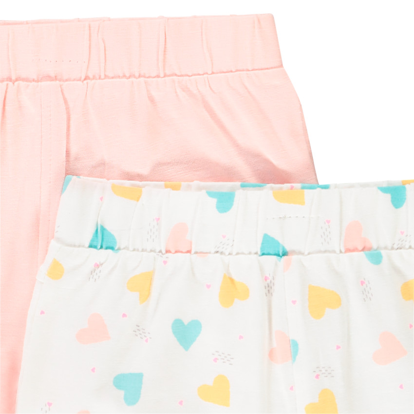 Pack de 2 shorts para bebé niña 