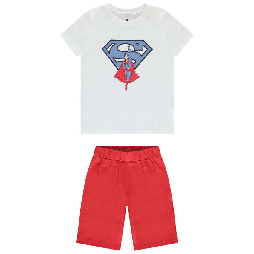 Conjunto de pijama 2 piezas Superman camiseta + short para niño 