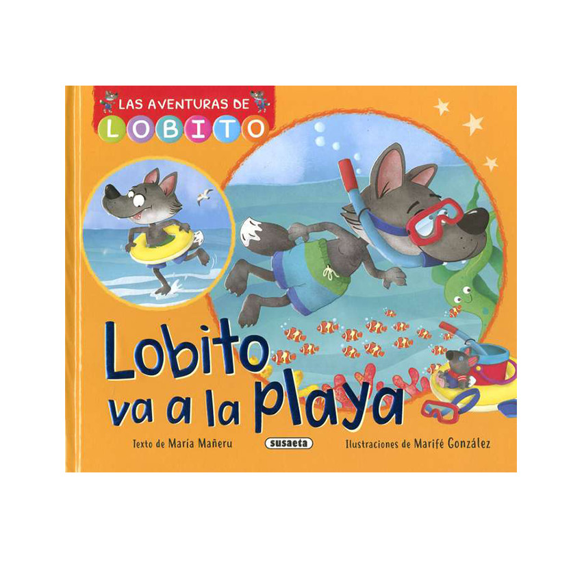 Livre " Lobito va a la playa " +4 ans 