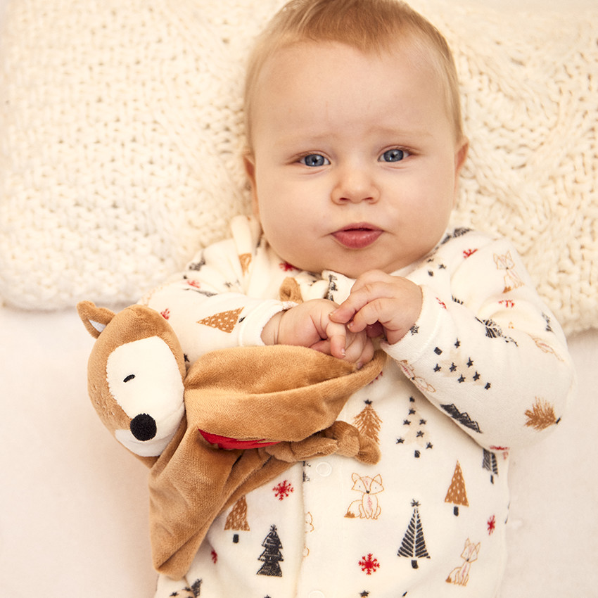 Doudou de terciopelo renard para bebé niño 