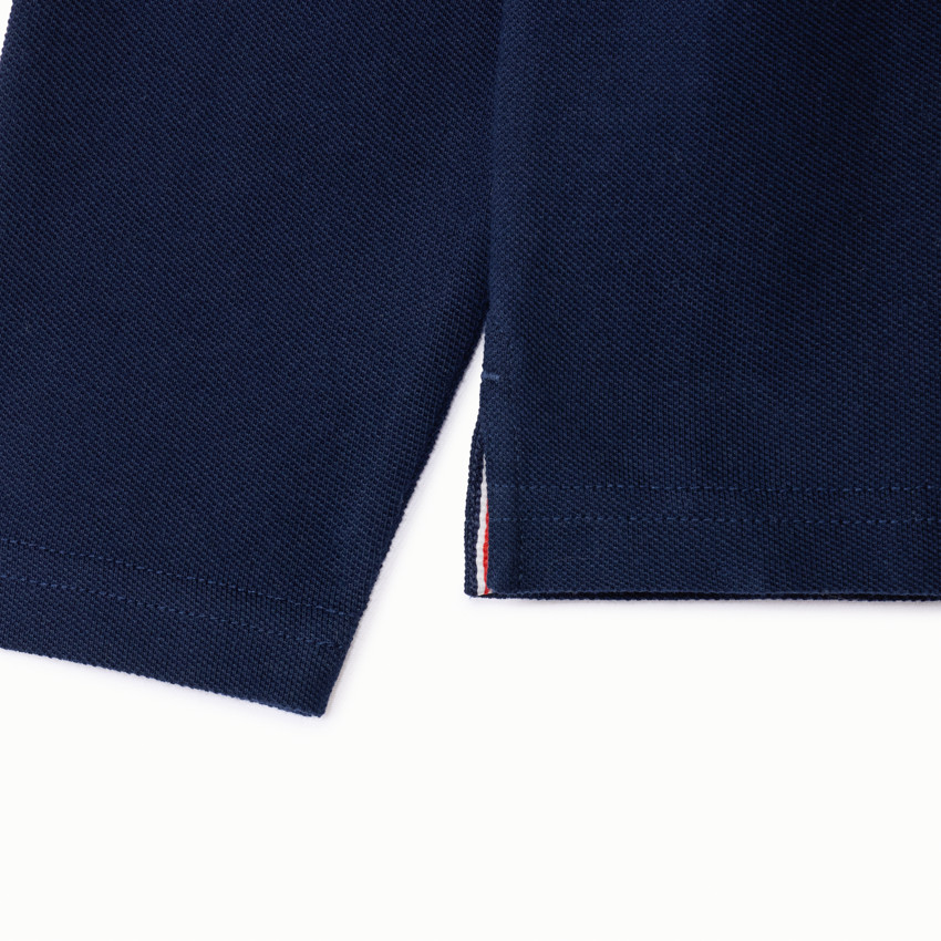 Polo manga larga liso para niño 