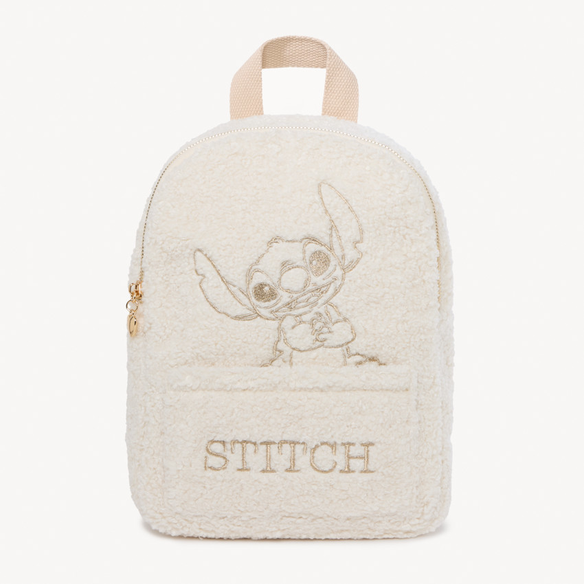Mochila de sherpa con efecto de bucles Stitch Disney para niña 