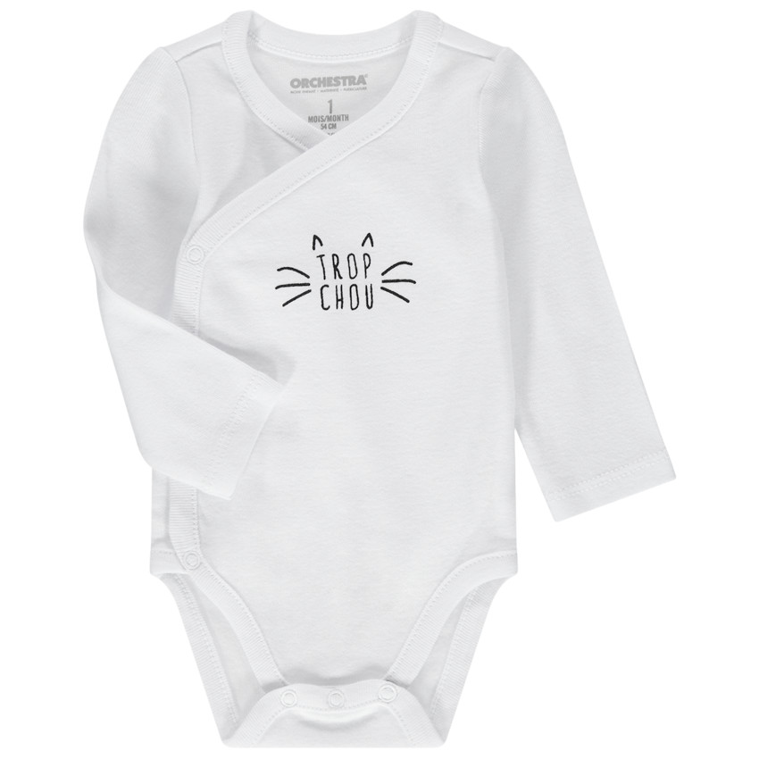 Pack de 3 bodies manga larga print mensaje 