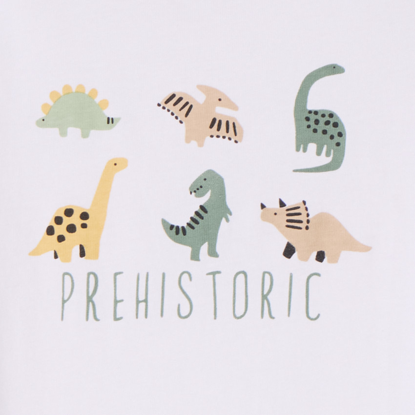 Camiseta de manga corta con diseño de dinosaurio para bebé niño 