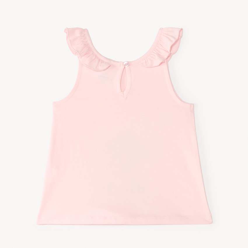Camiseta sin mangas estampada de Stitch de Disney para niña bebé 