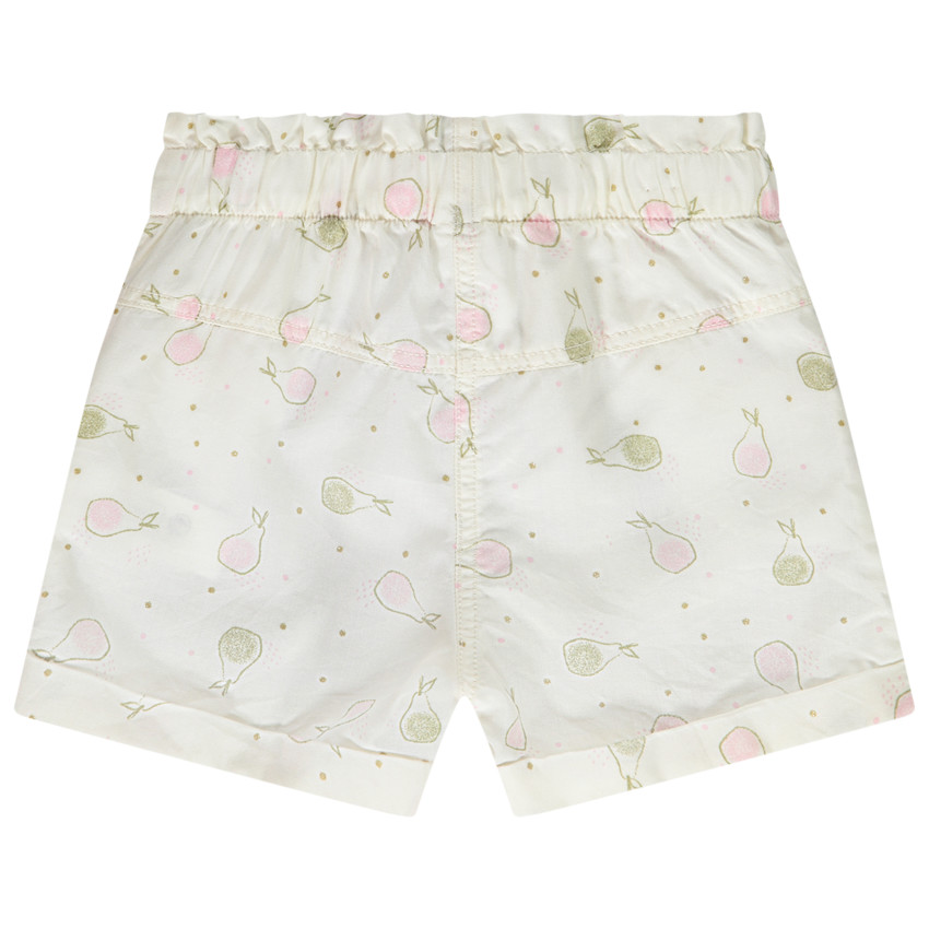 Short de lyocell con estampado de peras para bebé niña 