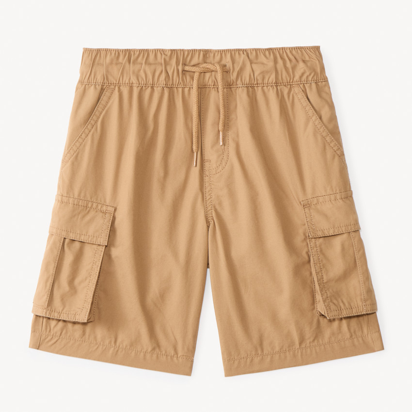Bermuda cargo liso de popelina para niño 
