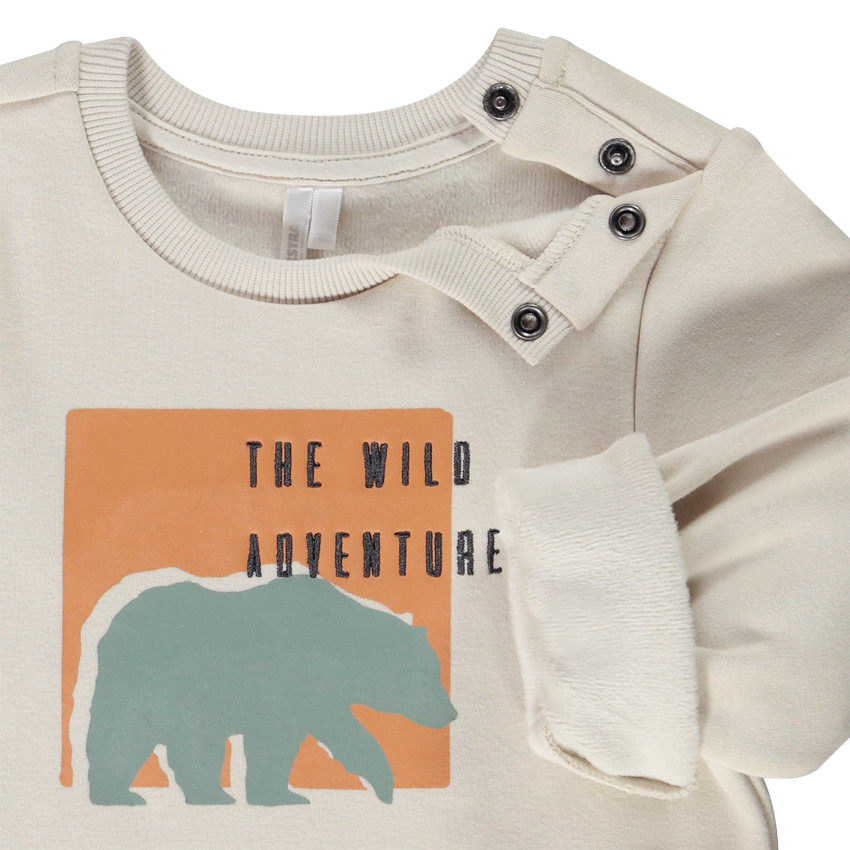 Sudadera de felpa con estampado divertido para bebé niño 