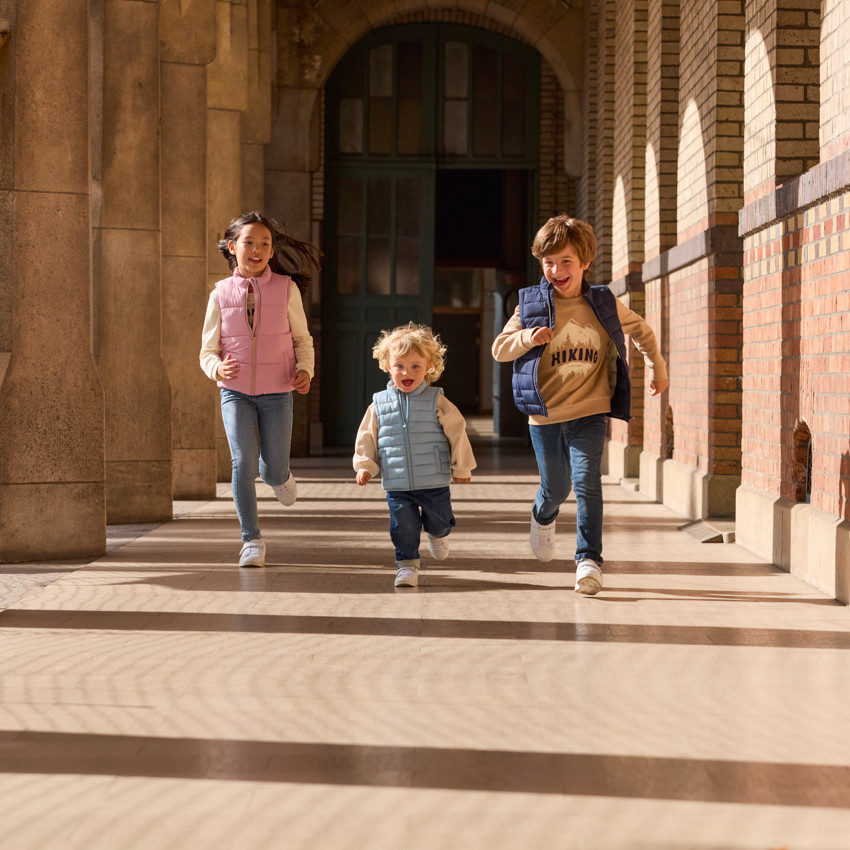 Chaleco acolchado liso sin mangas para bebé niño 