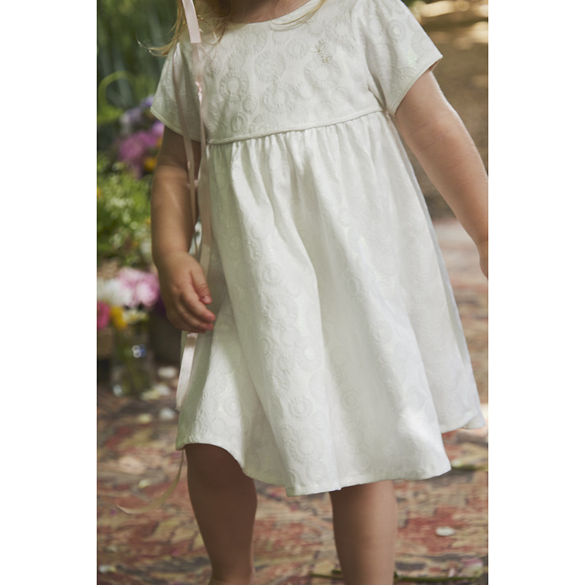 Vestido ceremonia manga corta 