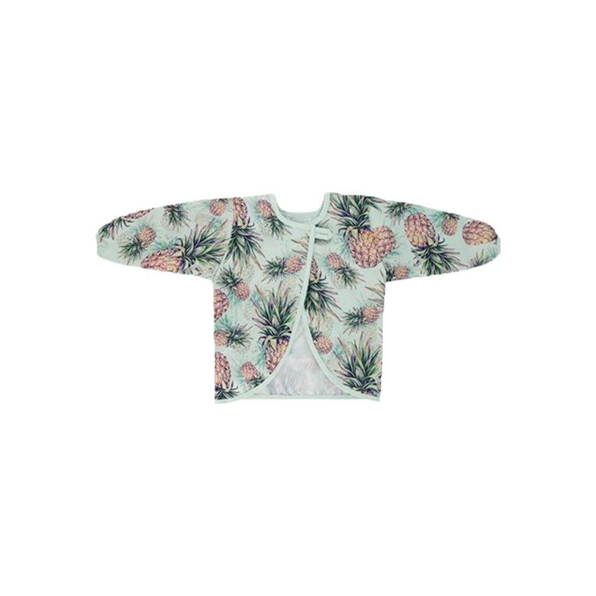 Bavoir à manches longues avec motifs ananas 