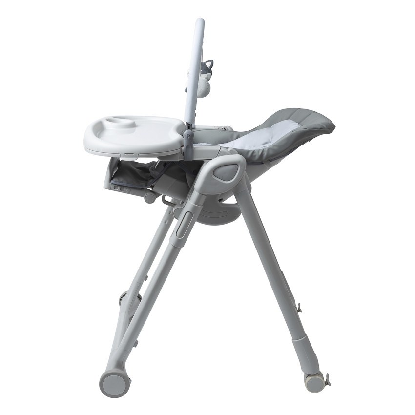 Silla alta multifuncional ajustable Harper gris 