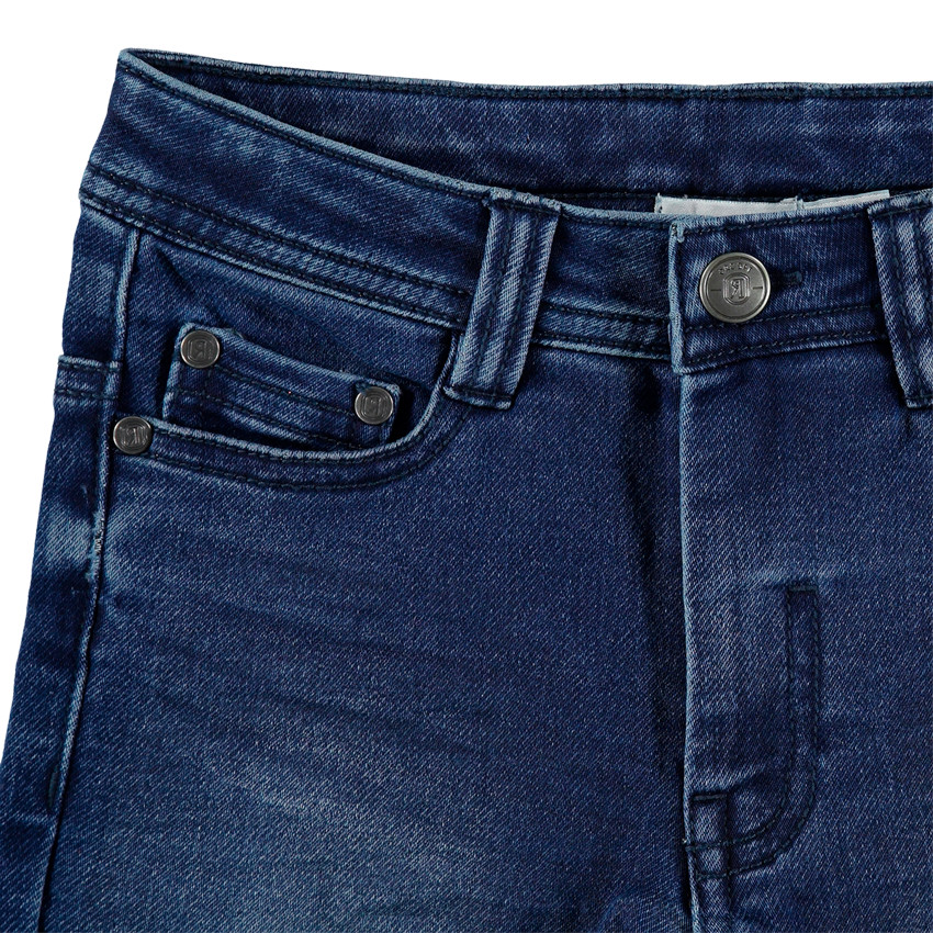 Pantalón vaquero efecto desgastado con bolsillos para niño 