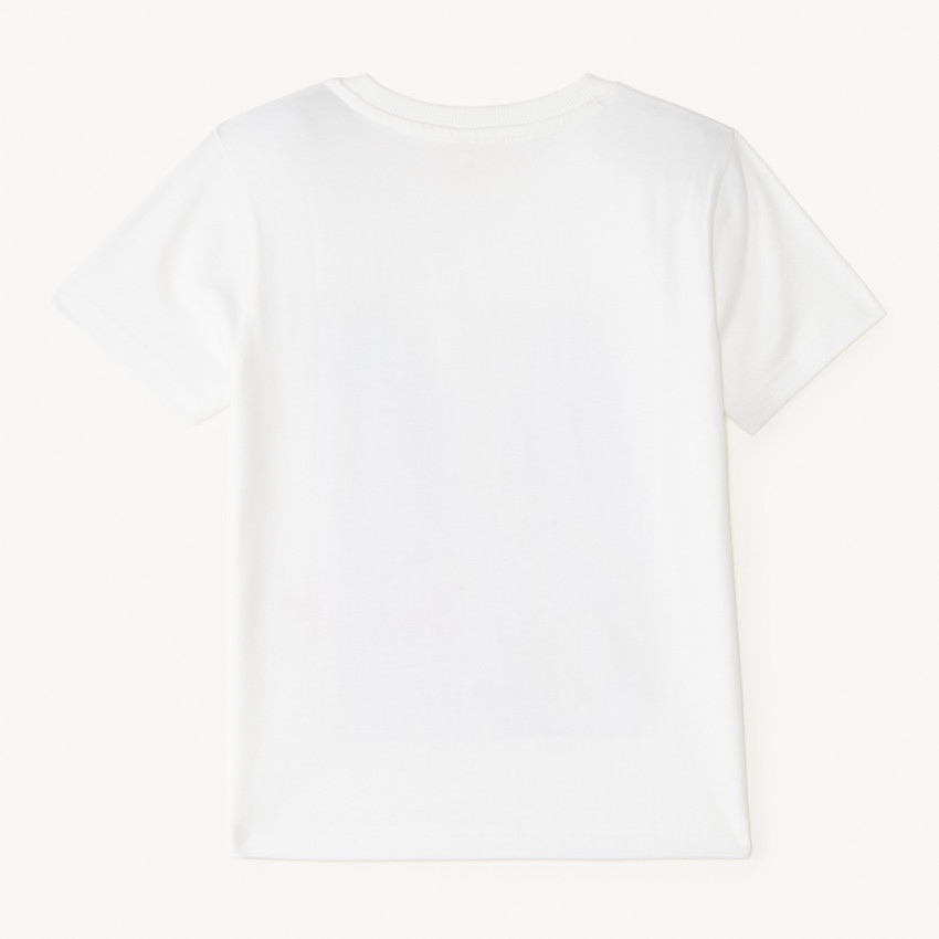Camiseta de manga corta con fotoprint de tema jungla para niño 