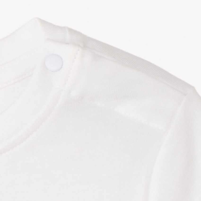 Camiseta de manga corta con motivos fantásticos en relieve para bebé niño. 
