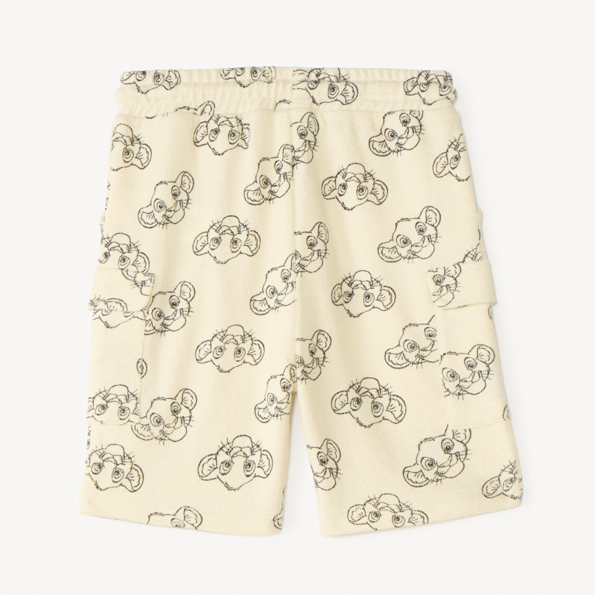 Pantalón corto cargo estampado El Rey León Disney para bebé niño 