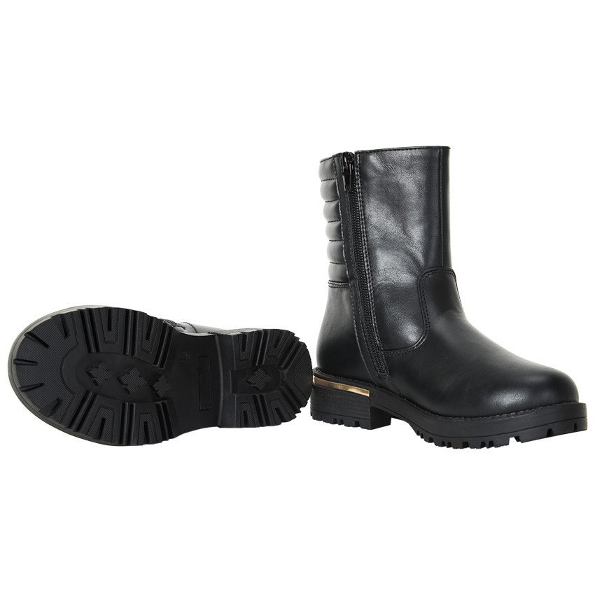 Botines con cremallera y detalles dorados para niña  Additional Botines con cremallera y detalles dorados para niña